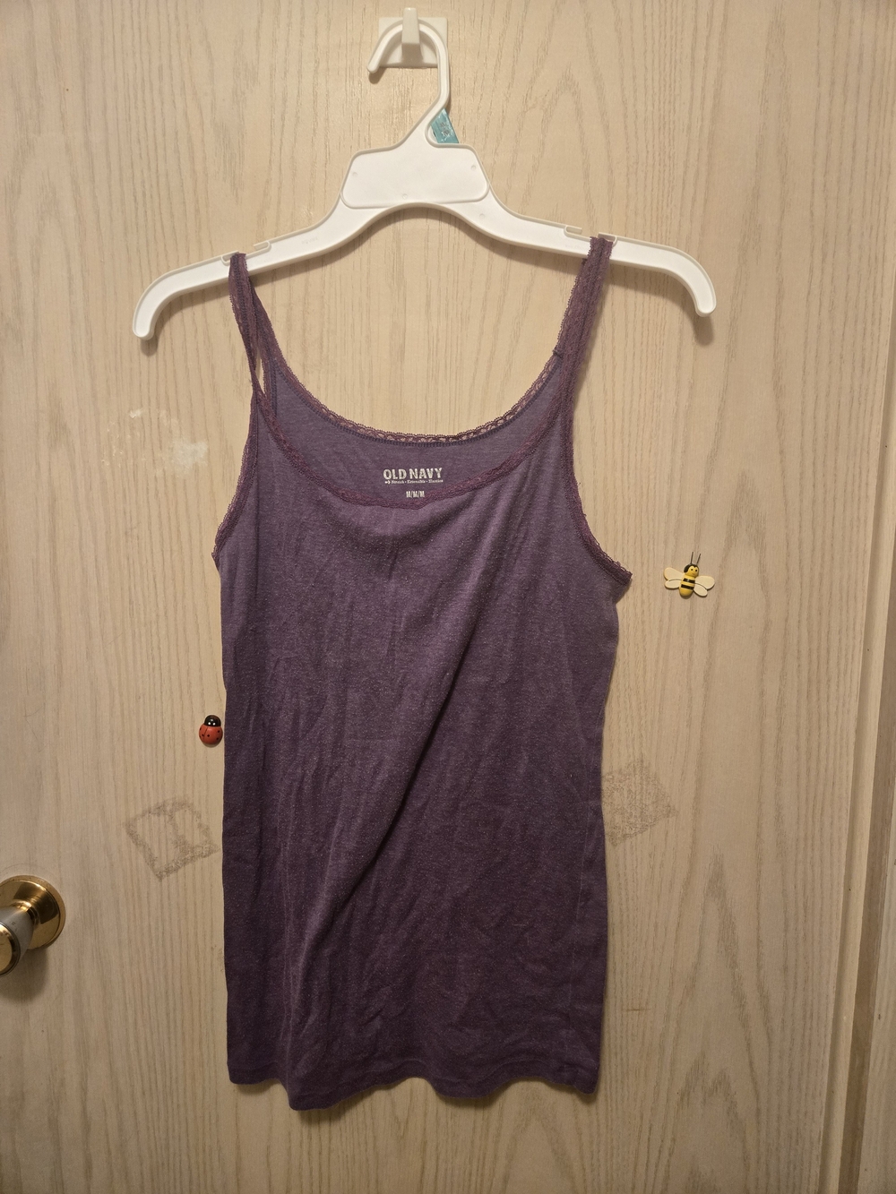Old Navy Purple Lace-Trim Camisole Tank